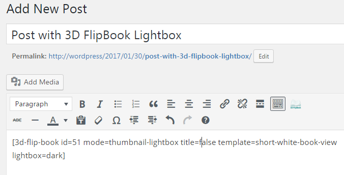 3d Flipbook Wordpress Plugin User Manual