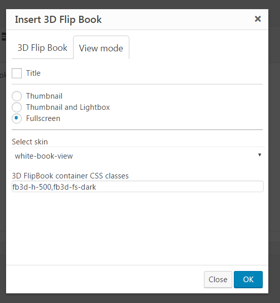 3d Flipbook Wordpress Plugin User Manual